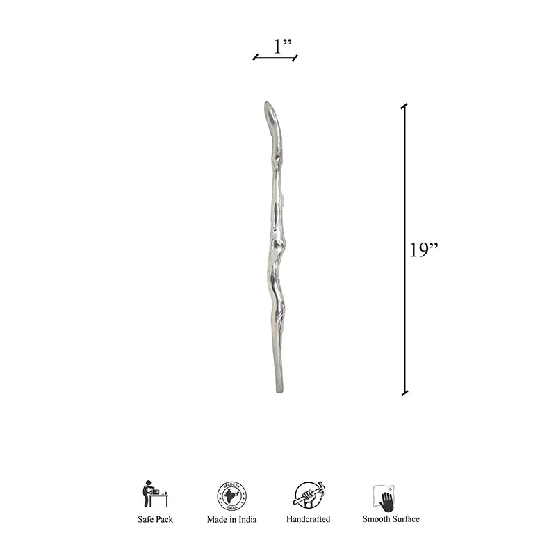 Ruva Handmade Door Handle - Silver media 4
