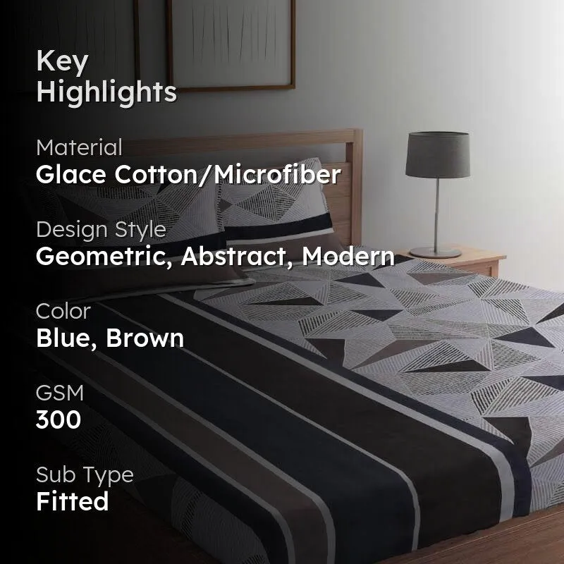 Triofunfair Frenzy Fitted Microfiber Bedsheet - 300 GSM media 2