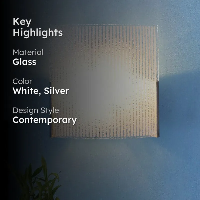 Aubrey Stripe Glass Wall Lamp media 2