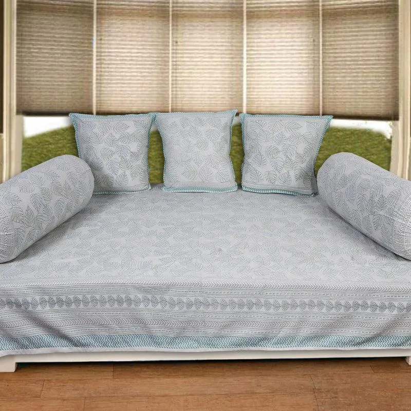 Anvisha Diwan Set (Blue) - Six Piece Set media 1