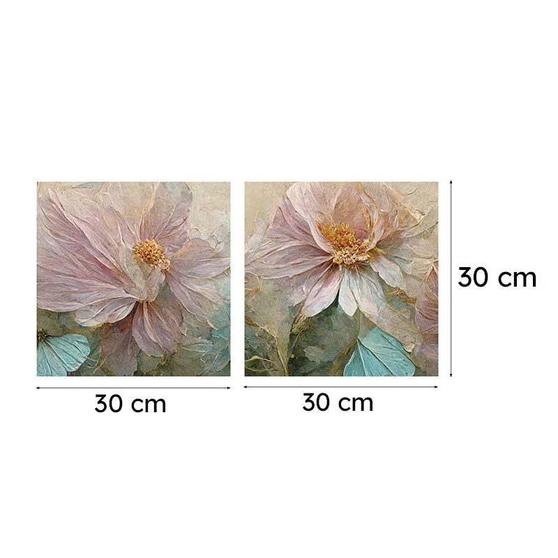 Ephemera Of Bloom Canvas Wall Art - Set Of Two media 10