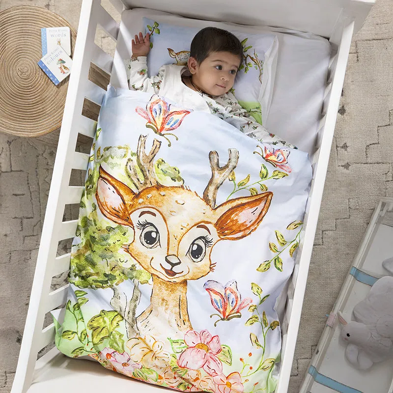 Bambi Dreams Egyptian Cotton Bedding Set (200 TC) - Three Piece Set media 7