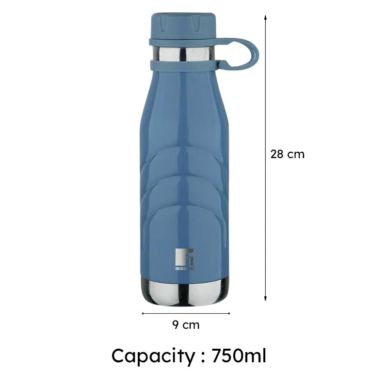 Bergner Walking Aqua Flex Thermosteel Hot And Cold Flask (Blue) - 750 mL media 6