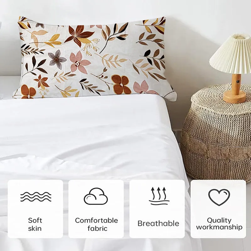 Fleur Charm Cotton Pillow Cover - Set Of Two media 3
