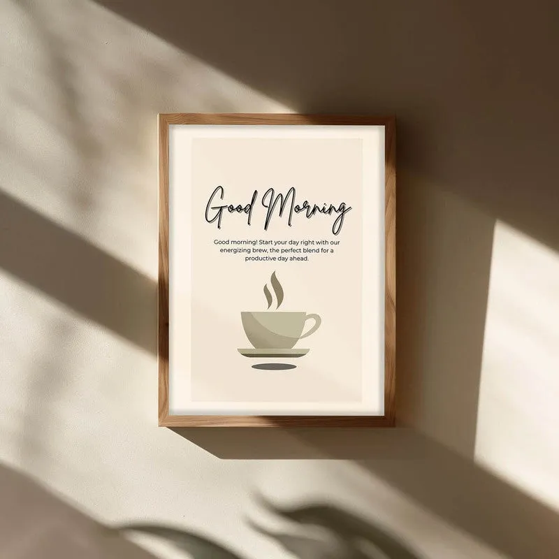 MorningBrew Archival Canvas Wall Art - Brown media 3