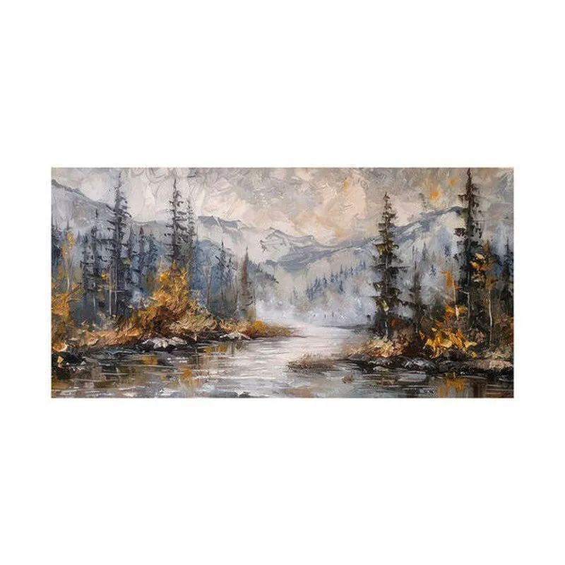 Dreamscape Mountain Landscape Poly Canvas Wall Painting media 4