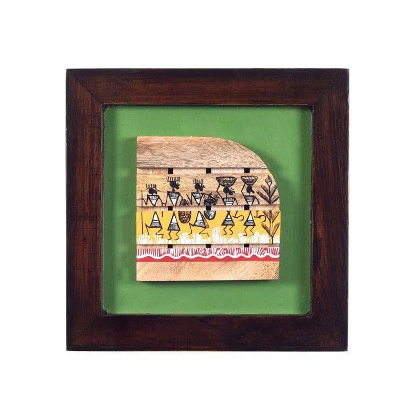 Warli Wrap Wall Art - Set Of Three media 5
