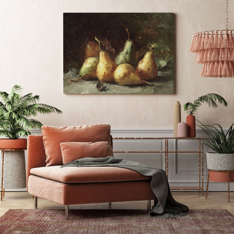 Pear Glow Wood Wall Art