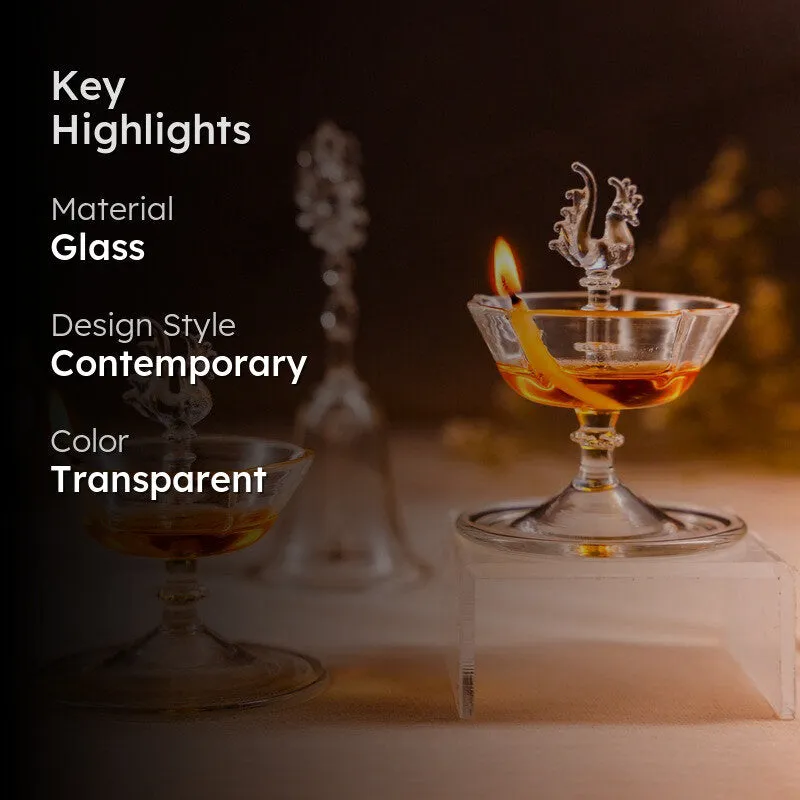 Lumina Glass Diya - Set Of Two media 2