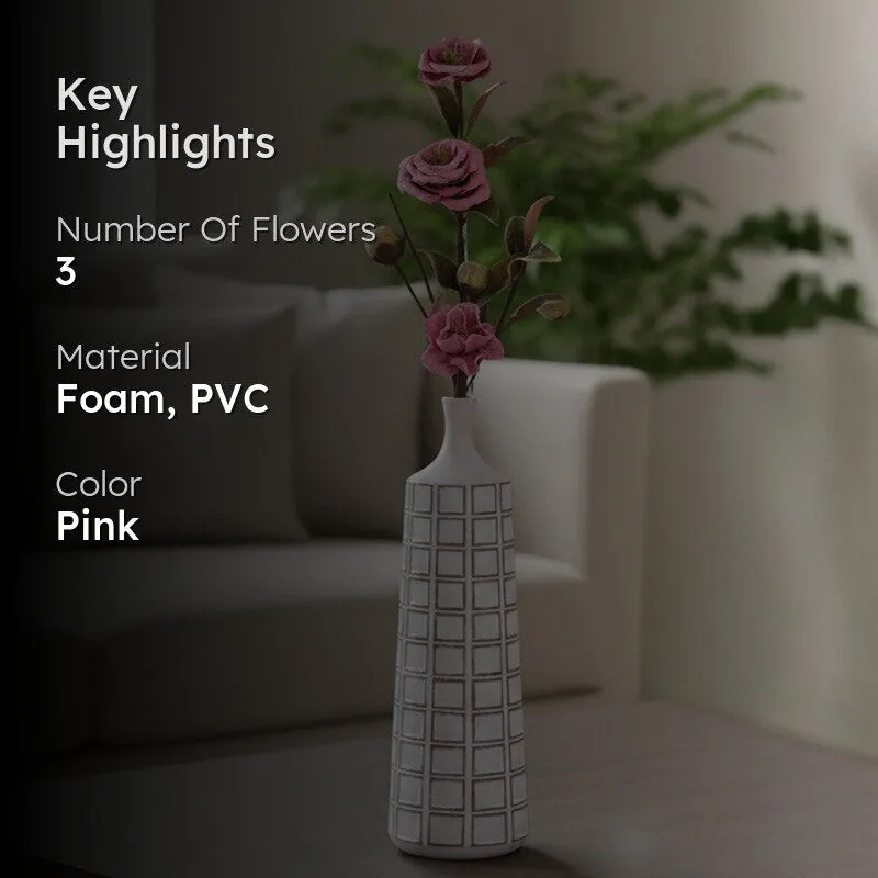 Magnolia Bloom Crafted Artificial Flower - Pink media 2