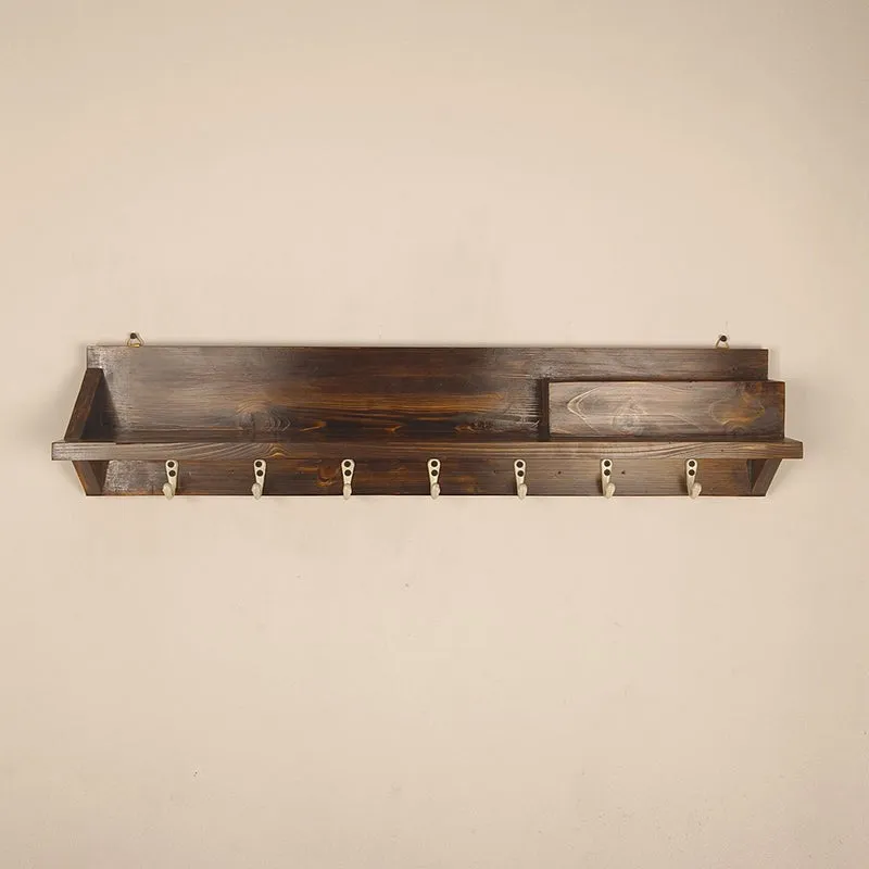 Zentique Wooden Wall Organiser with Key Holders media 5