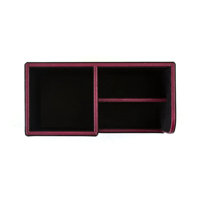 Tisca Faux Leather Desk Organizer - Black media 7