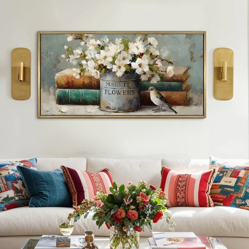 Storybook Canvas Wall Painting With Frame media 1