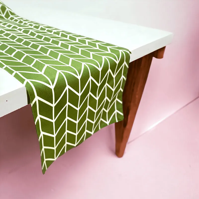 Chevron Feast Cotton Table Runner media 6