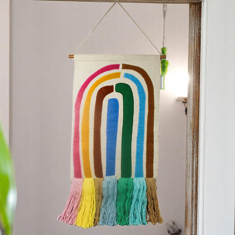 Rainbow Rove Fabric Wall Accent