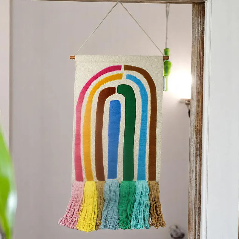 Rainbow Rove Fabric Wall Accent media 1