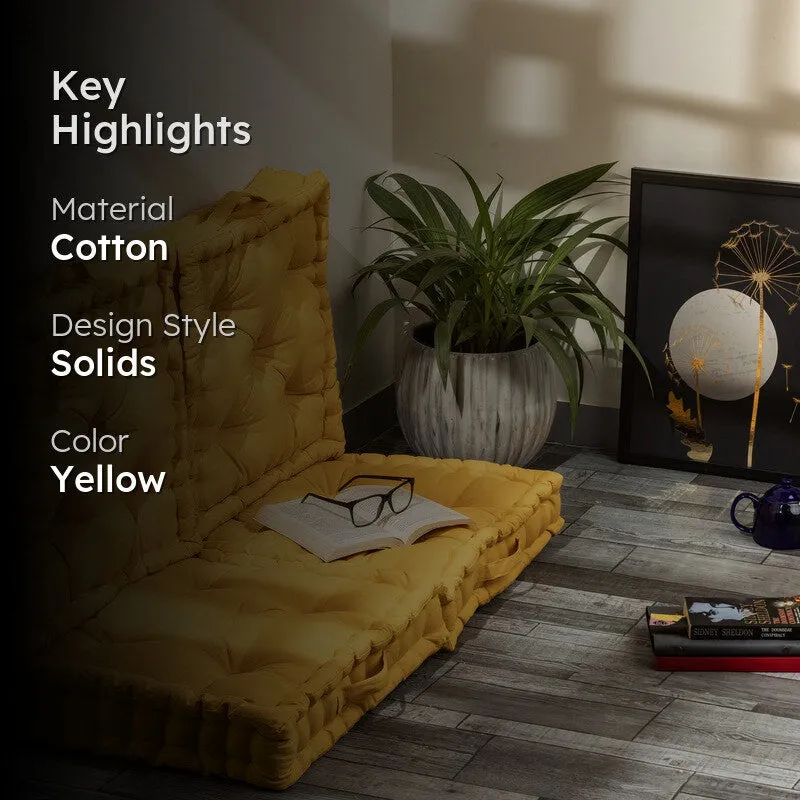 Marlon Floor Cushion (Yellow) - Set Of Four media 2