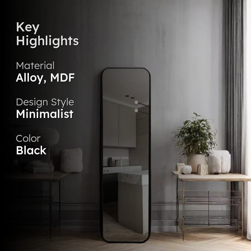 Ripple Vista Alloy Floor Mirror media 2