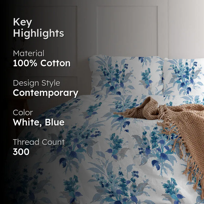 Snapdragon Printed Cotton Duvet Cover media 2