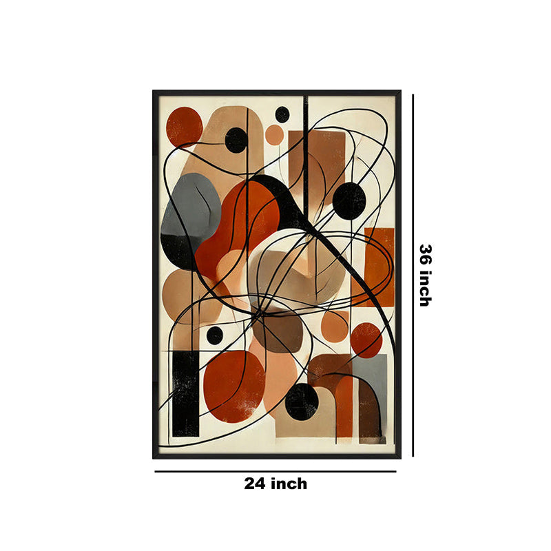 Ordo Ab Chaos Abstract Wall Painting With Frame media 6