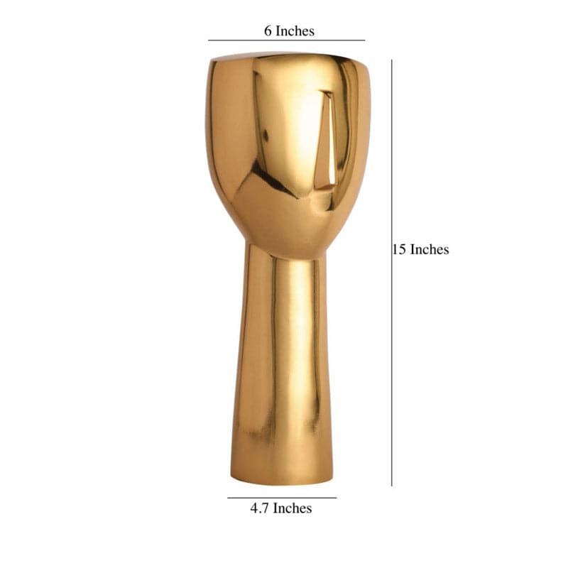 Half Face Showpiece - Gold media 7