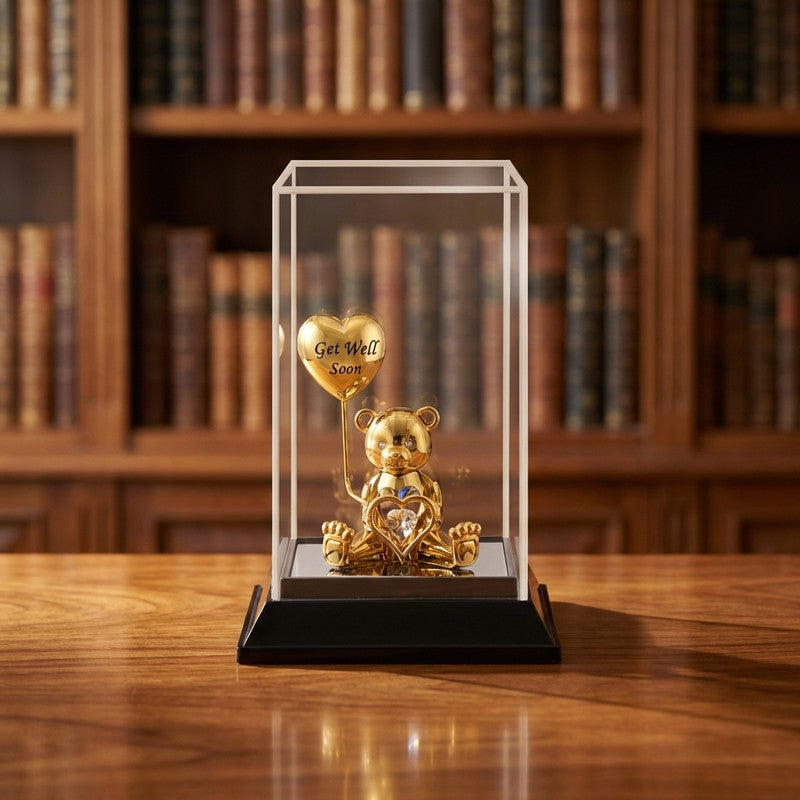 GWS Bear 24K Gold Plated Mild Steel Showpiece