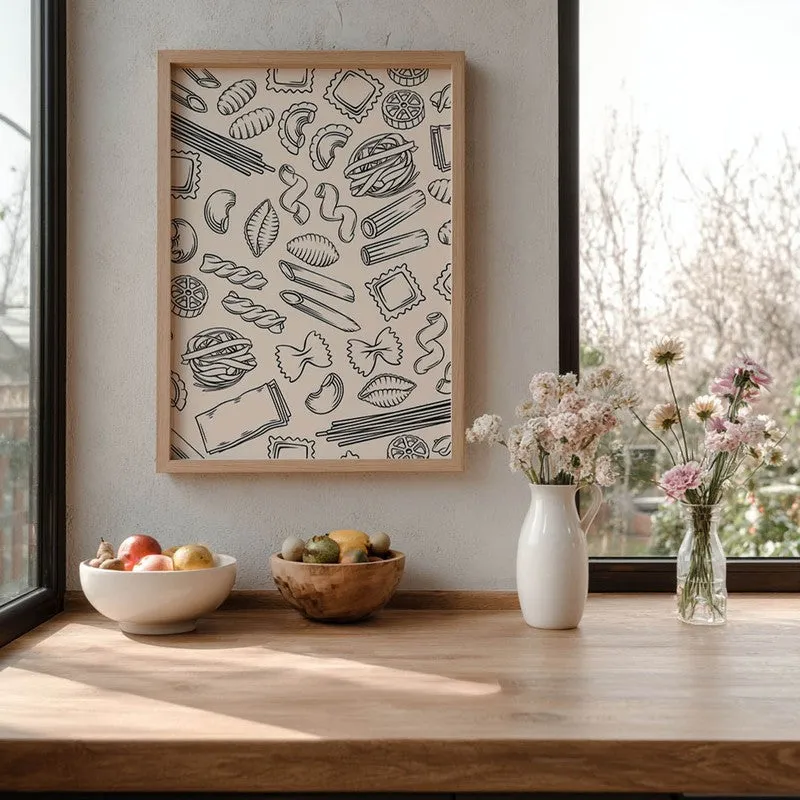 CulinaryDoodle Archival Canvas Wall Art - Brown media 6