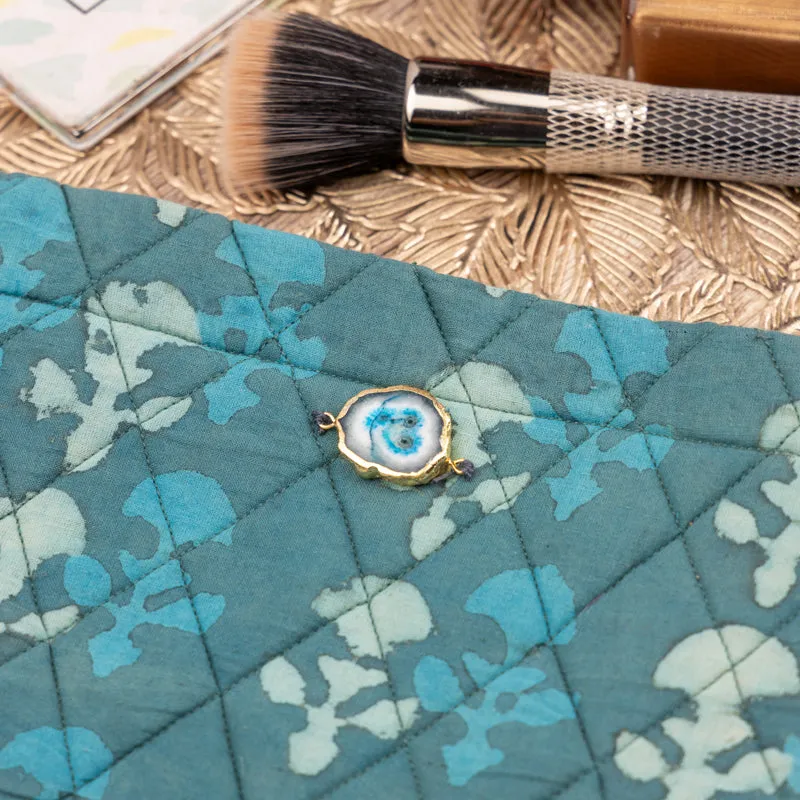 Dabu Blues Fabric Travel Pouch media 6
