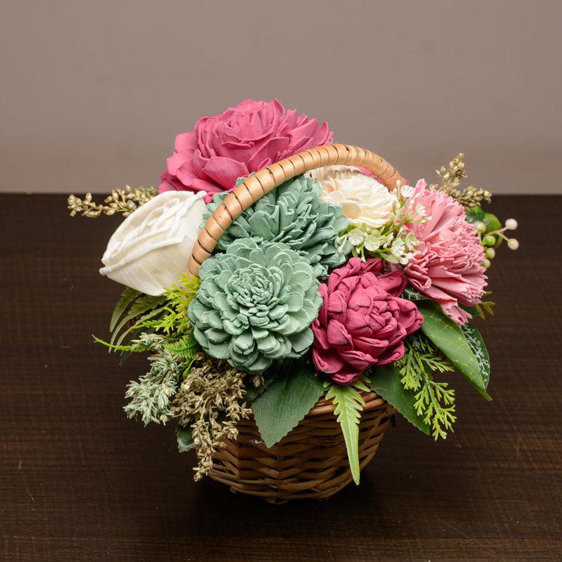 Mystic Mix Solawood Artificial Flower Basket image 4