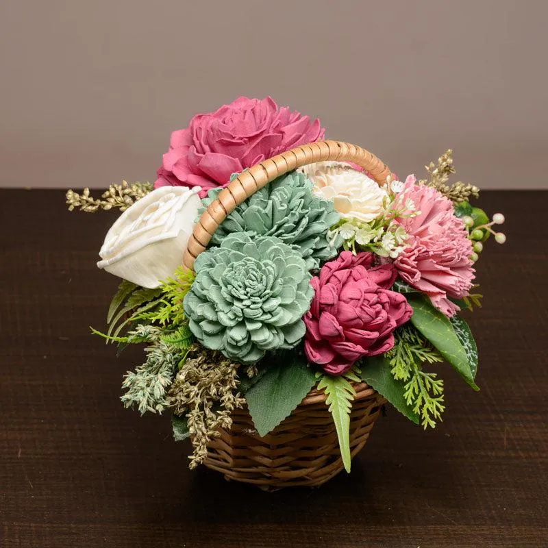 Mystic Mix Solawood Artificial Flower Basket media 4