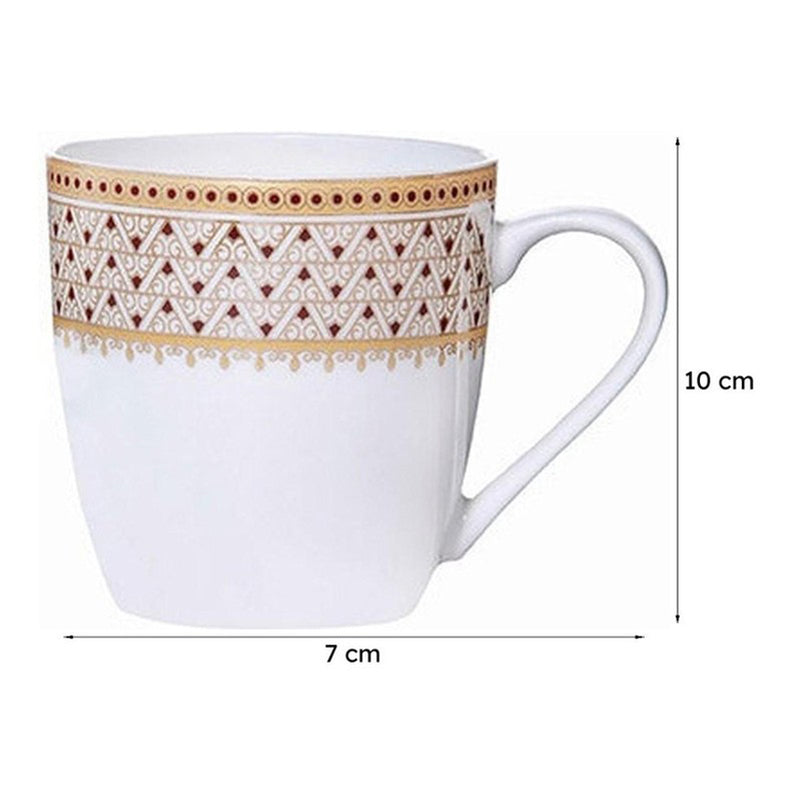 Sonaki Juane Ethnic Bone China Tea Cup (180 mL Each) - Set Of Six media 6
