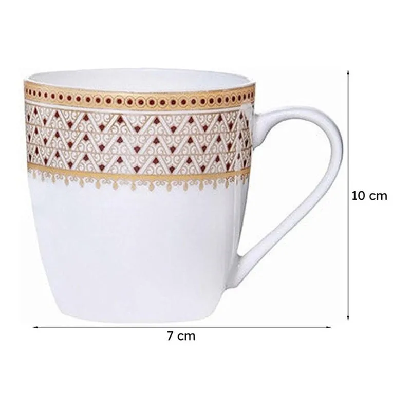 Sonaki Juane Ethnic Bone China Tea Cup (180 mL Each) - Set Of Six media 6