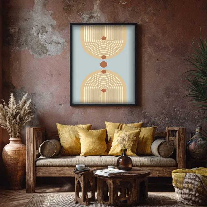 Balanced Sky Canvas Wall Painting With Black Frame media 7