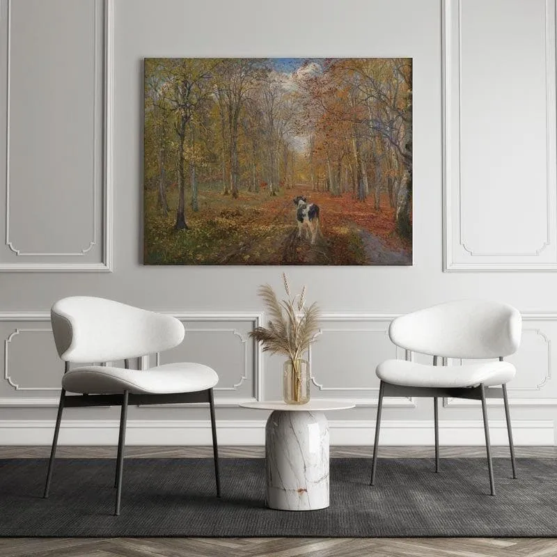 Dyrehaven Path Canvas Painting - Theodor Philipsen - Gallery Wrap media 3