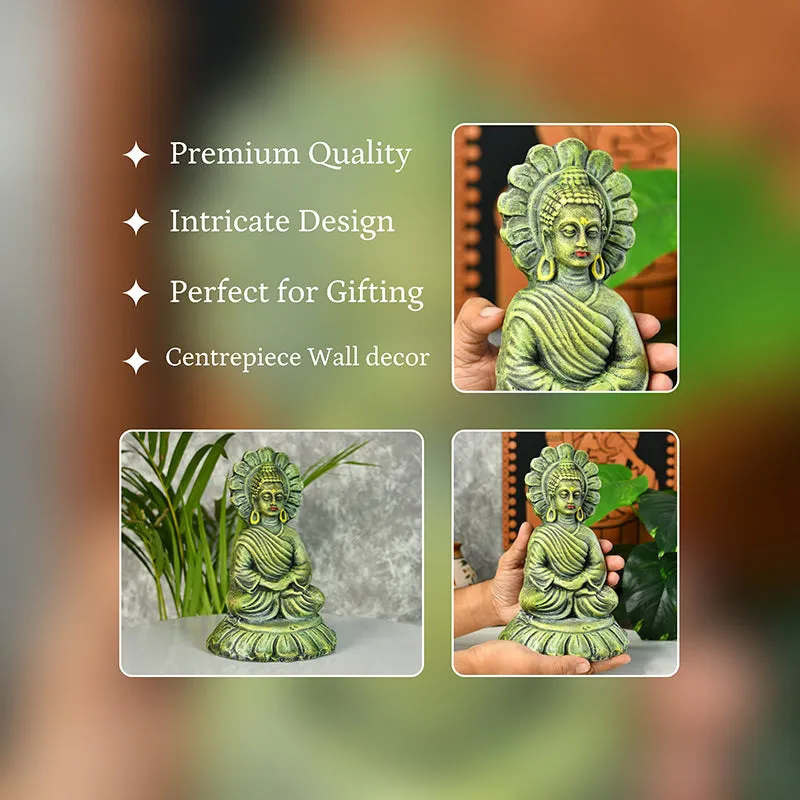 Shanti Buddha Terracotta Idol media 4