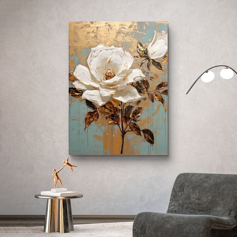 Flower & Bees Wall Painting