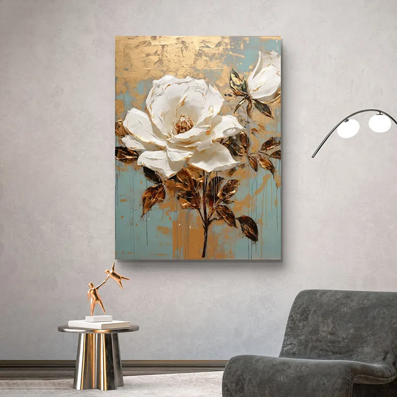 Flower & Bees Wall Painting media 1