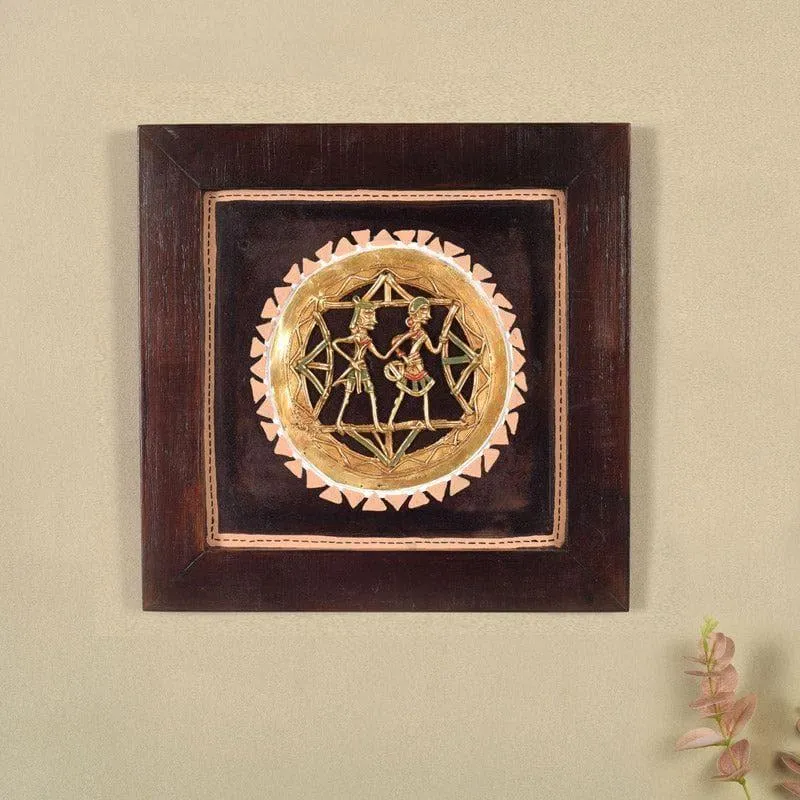 Majori Dhokra Brass Wall Art media 1