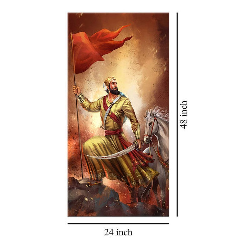 Victorious Shivaji Maharaj Wall Painting media 8