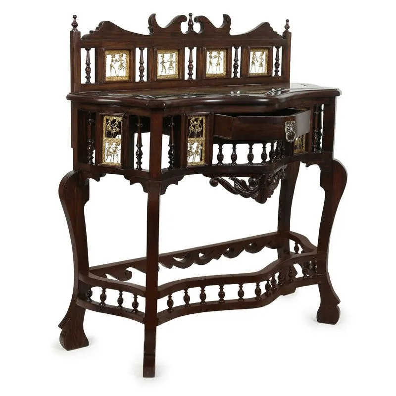 Royal Teak Wood Console Table media 3