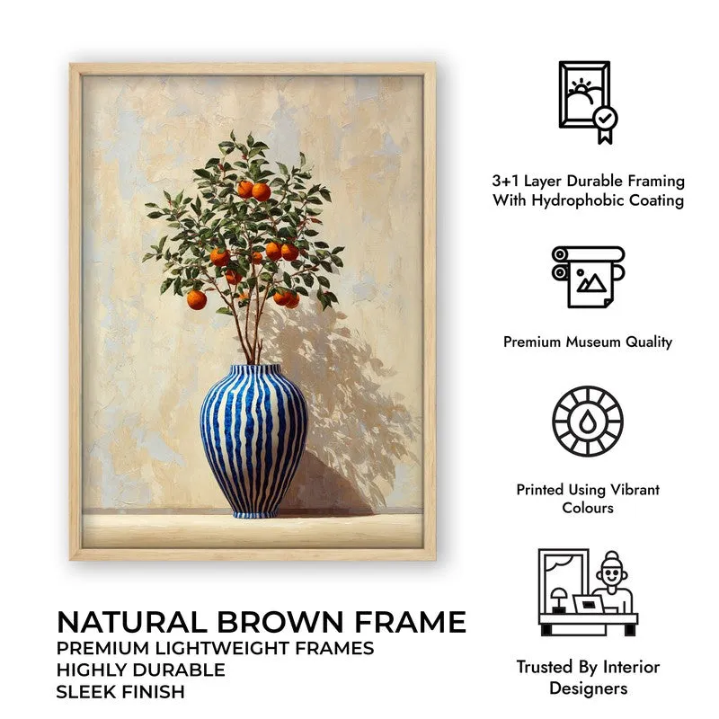Rustic Zest Canvas Wall Painting - Brown Frame media 10