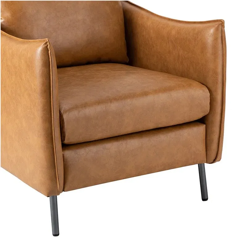 Sculpta Neem Wood Accent Chair - Brown media 5