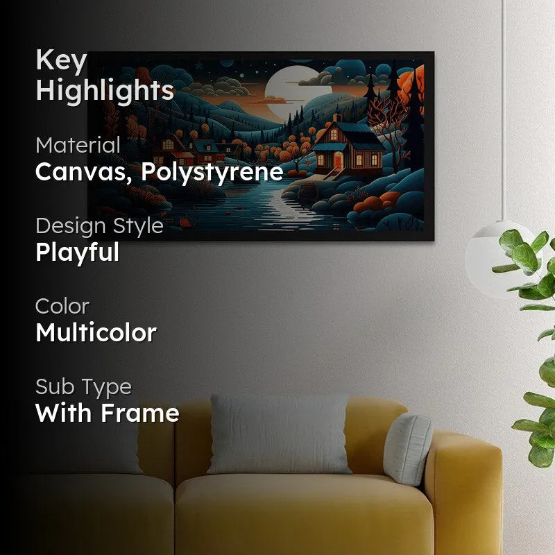 The Cloud Land Wall Painting With Frame media 2