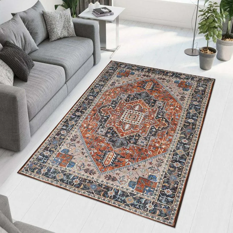Jahan Velvet Rectangle Anti-Skid Carpet media 7
