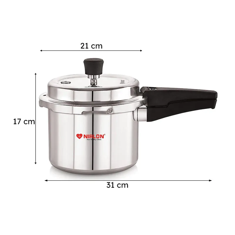 Nirlon Pressure Cooker - 3000 mL/ 8 Inches media 9
