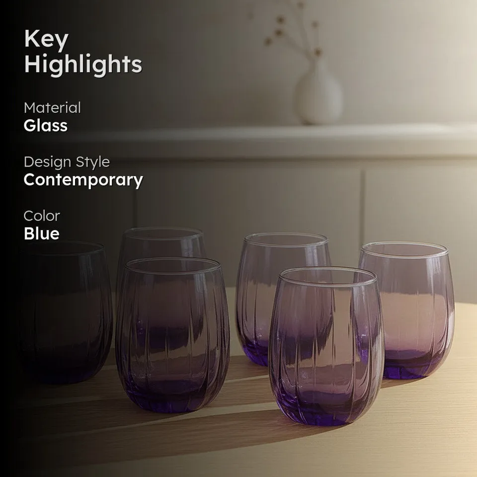 Kenzie Curved Whiskey Glass (380 mL) - Set Of Six media 3