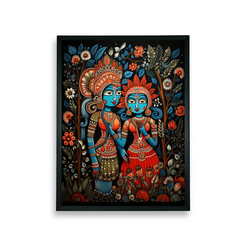Krishna Rasha Chithra Canvas Wall Art media 7