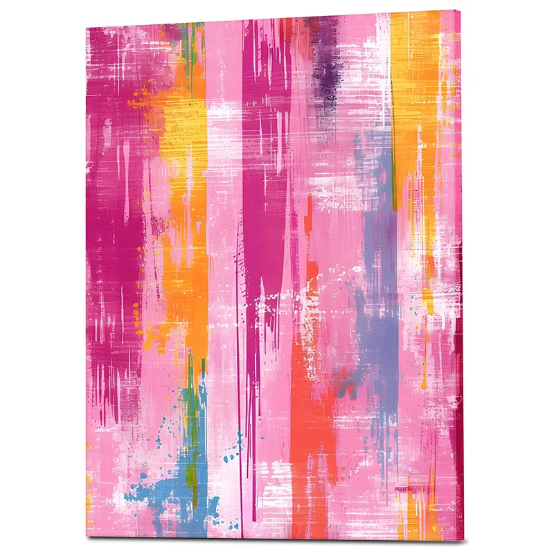 Strokes Of Pink Wall Art media 3