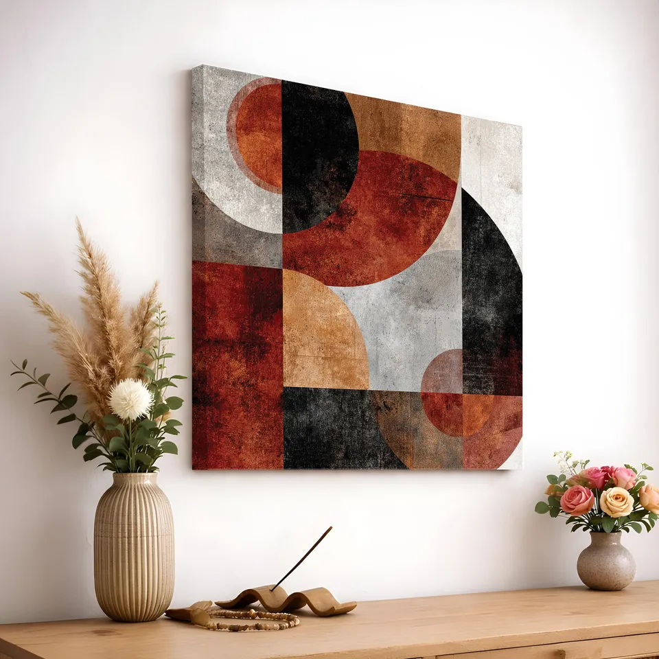 GeoAbstra Canvas Wall Art media 2
