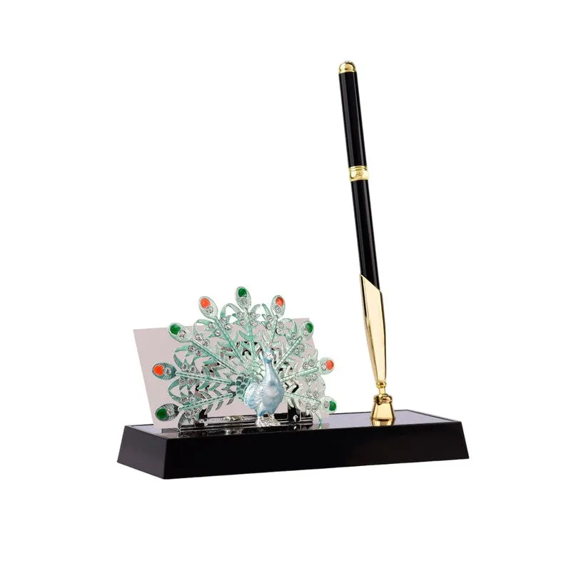 Dark Gleam Silver Plated Mild Steel Pen Stand media 4